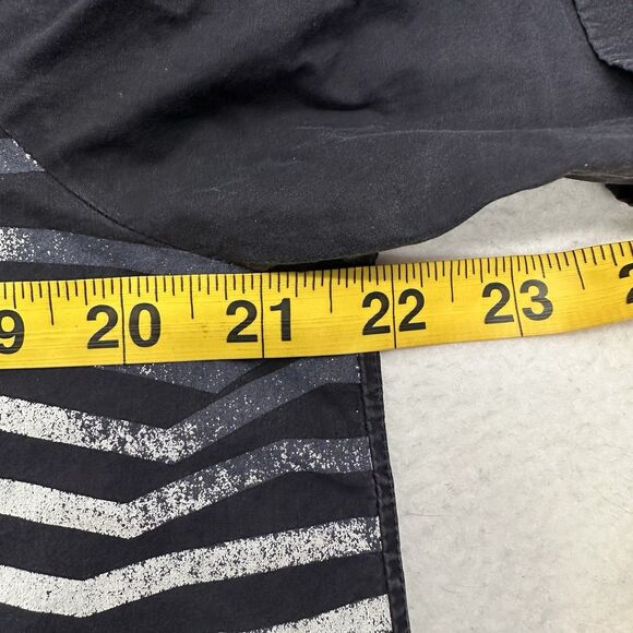 Neil Barrett Mens Button Shirt 39 Small Zig Zag Print Italy Luxury Art Designer - Picture 8 of 12